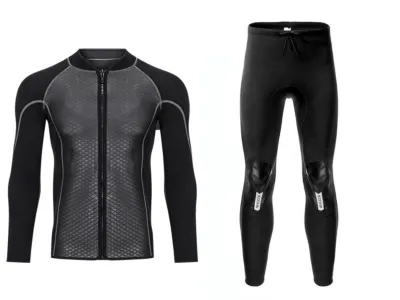 RIDE SHIP Men Neoprene 3MM Wetsuit Jackets Pants Scuba Diving Suit Underwater Fishing Snorkeling Surfing Kitesurf Spearfishing Equipment