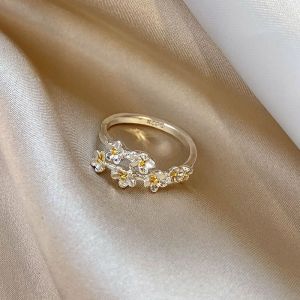 Cincin 繁花似锦花戒指 Bloom Flower Adjustable Ring 开口可调韩系轻奢立体花朵小众设计 Korean Style Fashion Jewelry Trendy