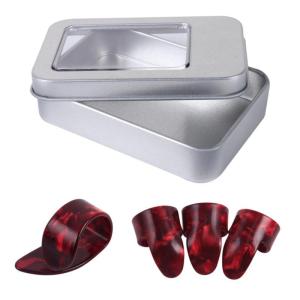 4Pcs Guitar Thumb Finger Picks Plectrum Flat Thumbpicks Guitar Finger Pick Mandolin Banjo Thumb Finger Picks Enduring