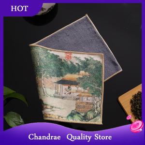 [Chandrae] ผ้าเช็ดตัวชาพิมพ์ลายผ้าหนาสำหรับทำความสะอาดชาแบบมืออาชีพจากประเทศจีน