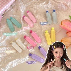 GOFIDIN 2pcs/set สีเยลลี่ กิ๊บติดผมบาร์เร็ตต์ เล็กๆน้อยๆ วงรีทรงรี คลิปด้านข้าง น่ารักน่ารักๆ รูปทรงเรขาคณิต กิ๊บติดผม ผู้หญิงผู้หญิงผู้หญิง