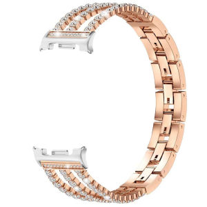 Strap For Samsung Galaxy Watch 8 Classic 46mm 40mm 44mm Ultra 2025 Smart Watch Band Metal Bling Rhinestone Wristband Women Bracelet
