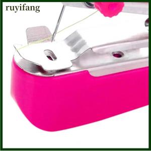 ruyifang จักรเย็บผ้าขนาดเล็ก1เซ็ตเครื่องเย็บแบบเร็วประหยัดแรงใช้ผ้าเครื่องมือเย็บแบบใช้มือขนาดเล็กพกพาได้
