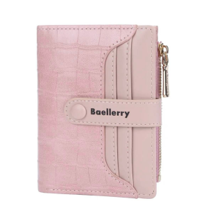 100% High Quality Baellerry Brand Women Wallet New Large Capacity Crocodile Pattern Short Card Wallets For Women With Hasp Lady Coin Purse Card Holder Case Model# N2363