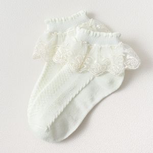 1 -12Y socks baby girls lace socks cotton spring autumn summer mesh Princess short dance anakku thin stocking baby socks
