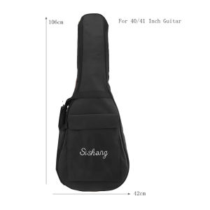 8/10/10.6mm Thick Padding Waterproof Acoustic Guitar Gig Bag for 40 41Inch Acoustic Guitar with Neck Strap2026