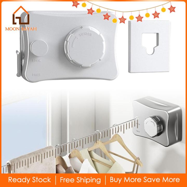 Moon BAYAH Retractable Clothesline Secure Lock System Retracting ...