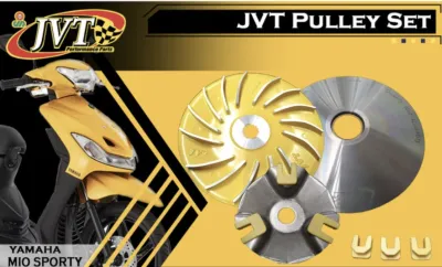 JVT Pulley Set With Free Backplate (Mio SportyMio i125 Click125/150 Aerox/Nmax v1 and v2Adv/Pcx)