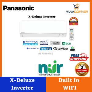 Panasonic NEW 5 ⭐️ X-Deluxe Inverter R32 Series 1.0HP-2.5HP Air Conditioner CS-KU9AKH-1/CS-KU12AKH-1/CS-KU18AKH-1/CS-KU24AKH-1
