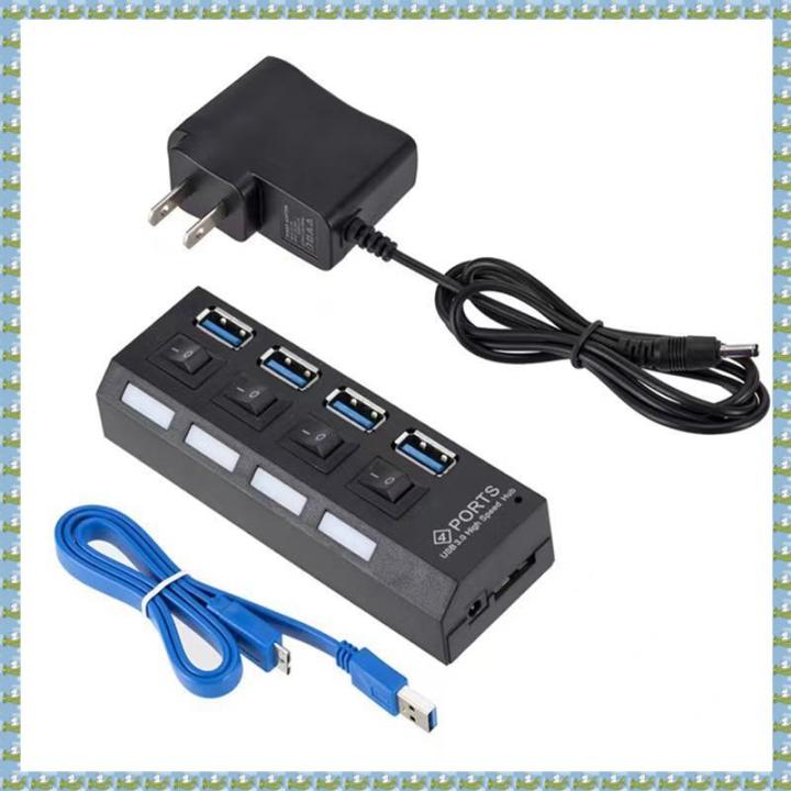 Jeenuuder Adaptateur Secteur USB 3.0 4 Ports Multi USB