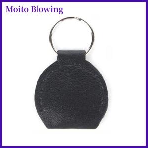 Moito 1 Pcs Guitar Picks Holder Case Black Faux Leather Keychain Plectrum Cases Bag