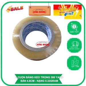 [ Mới] 01 Cuộn Băng Keo Trong/ Đục 300 Yard Chất Keo Siêu Dính Giú Bạn Đóng Gói Hàng 1 Cách Hiệu Quả