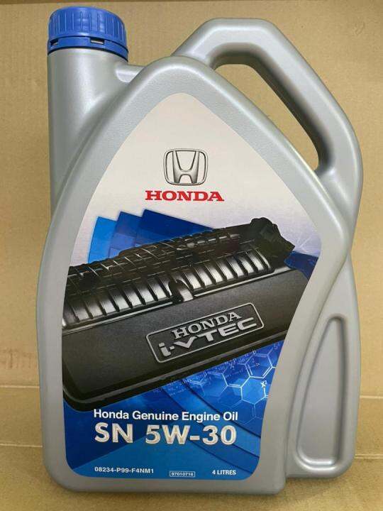 Honda Semi 5w-30 4liters Engine Oil Minyak Hitam 4l 5w30 5 30 5-30 5w 