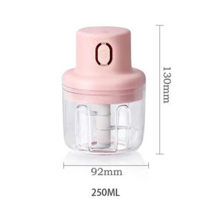 Wireless Electric Garlic Press Garlic Mash Machine 250ml Vegetable Grinder Kitchen Mixer