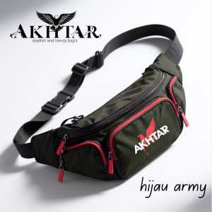 tas selempang pinggang pria kekinian distro casual trendy cowok keren