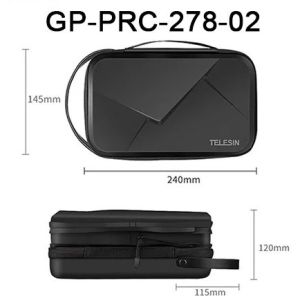 New Version TELESIN GP-PRC-278-02 Waterproof Portable Adjustable Space Storage Bag Hard Case for GoPro Osmo Insta360 DJI