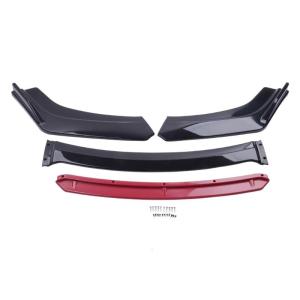 Front Bumper Lip Separator Spoiler Diffuser Four Adjustable Pieces Corrosion Resistant Suitable for Vehicle Protection