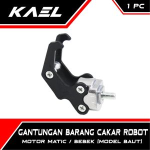 Gantungan Barang Cakar Robot Motor Variasi Bebek-Matic Cantolan-Cantelan Baut-Baud Merah-Biru-Silver-Hitam-Gold-Emas Beat FI-F1-Pop-eSP/Vario 110-125-150/Mio-M3-Z-S/Soul GT/X-Ride/Scoopy/Spacy/Supra-X-125-Fit/Blade/Revo-Absolute Honda-Yamaha-Suzuki