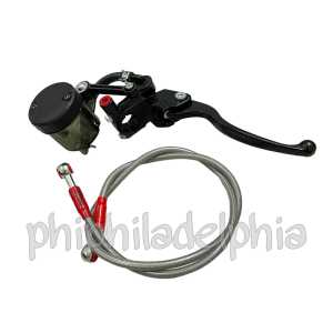 PAKET MASTER REM KANAN PLUS TABUNG BIG SMOKE JUMBO + SELANG REM DEPAN 95cm & 130cm UNIVERSAL MOTOR BEAT SCOOPY VARIO MIO