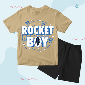 Baju Kaos Setelan Anak Anak Karakter Astronot Cowok Distro Keren Umur 1 - 10 Tahun - Code8.id - DTF