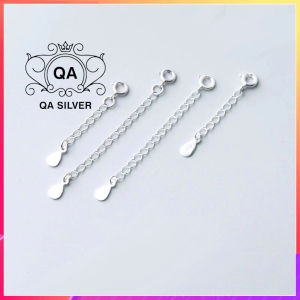 Dây bạc 925 tăng đơ nam nữ vòng cổ lắc tay chân S925 BASIC QA SILVER Earrings AC240802