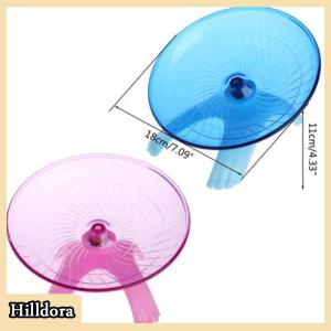 [Hilldora] Running Disc Flying จานรองออกกำลังกายล้อของเล่นสำหรับหนูแคระแฮมสเตอร์สัตว์เลี้ยง18ซม.