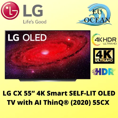 LG CX 55” 4K Smart SELF-LIT OLED TV with AI ThinQ® (2020) 55CX