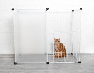 Pet Playpen for Puppy Plastic Yard Fence Tent for Small Animals Rabbits Puppy Dog Cat Kennel Cage Portable Large Space Pet Cage Pet bed "SG seller"