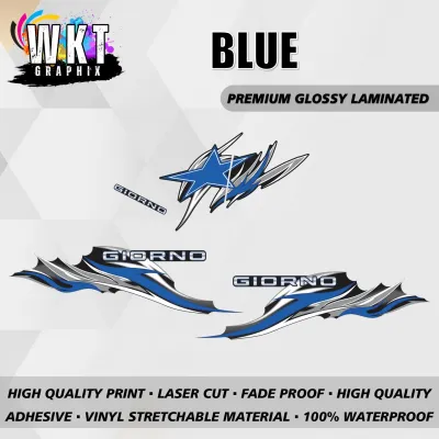 HONDA GIORNO 125 TRIBAL FIRE NEW NTN DESIGN DECALS STICKER (WATERPROOF LAMINATED FADE PROOF)