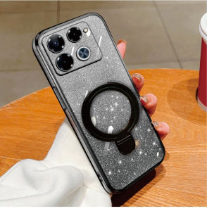 Case Magsafe Infinix Note 40 40s 40 Pro Luxury Gliter Premium TPU Ring Magnetic Soft Case