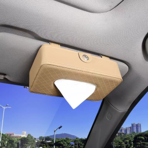 Tempat Tisu Mobil Estetik PU Leathe Premium Tempat Tisu Mobil Gantung Wadah Tisu Lucu Unik Lucu