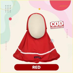 COD Kerudung Hijab Jilbab Bayi Perempuan Anak Baru Lahir Newborn Lucu Model Pompom Mybabyhijab