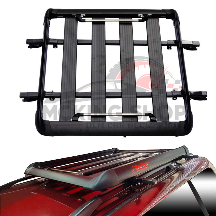 Top Roof Rail Cross Bars Universal For Car Suv Cargo Carrier Black Luggage