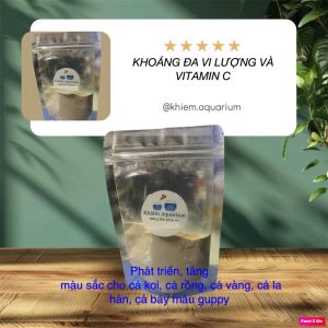 Khoáng Rita Mix 100gr Phát triển - Tăng màu sắc cho cá koi cá rồng cá vàng cá cảnh - cá sung ham ăn - cấp khoáng chất
