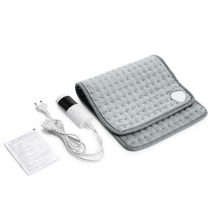 Multifunctional Electric Heating Pad 9 Heat Levels 4 Timer Settings Soft Hot Heated Pad for Abdomen Shoulder Knee Legs Machine Washable Auto Shut Off 30*60cm