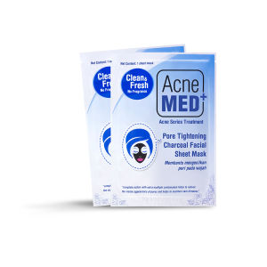 Acnemed Facial Sheet Mask Clear - Masker Wajah [ Acne Face Mask Masker Muka Kulit Berjerawat Mengurangi Bekas Jerawat Mengurangi Minyak Berlebih Pada Wajah ]