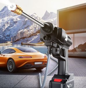 ปืนฉีดน้ําแรงดันสูงไร้สาย ประสิทธิภาพสูง แรงดัน DC 12-48VF กําลังสูงสุด 160-600W 25-45BAR สําหรับล้างรถ ล้างแอร์ รดน้ําต้นไม้