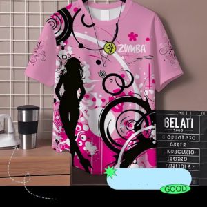 2025 new design Zunba sublimation T-Shirt Men Women 3d Printed Mens Summer Casual Short-Sleeved Loose Oversized Top T-Shirt 2 S-5XL