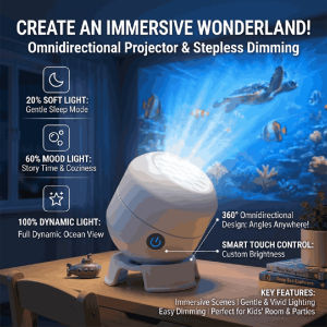 Colorful Fantasy Rotating Projection Lamp Starry Light LED Projector Star Moon Night Lamp 星空灯 360° Rotation Bedroom Lamp 小夜灯