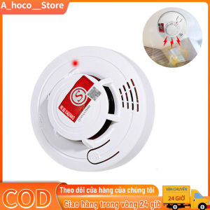 Chuông báo cháy cảm biến khói không dâychuông báo động báo khói tự động dùng pin độ nhạy caobáo cháy độc lập
