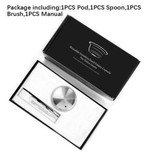 Compatible Dolce Nestle Coffee Caps Stainless Steel Reusable Shell Hardware Filter Metal Cup Coffee Accessories Dolcegusto Coffee Maker Refillable Range Reusable Recargable Dolce Gusto Stainless Steel Capsules