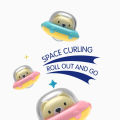 Curling Game Indoor Operated Hovering Curling Set Fun Family Game for Kids and Adults 6 Curling Stones and Floor Mat Sport Party Game Equipment Age 3+. 
