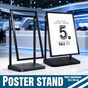 Poster Stand Water Base Double Sided Advertising Poster Heavy Anti-Wind Poster Display(60*90CM)