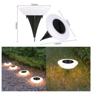 Elegant LED Solar Garden Light Waterproof Outdoor Passage Lighting with Switch for Patio Driveway Lawn Decoration Outdoor Lights for Villas Terraces Gazebos Garden Landscapes Driveways