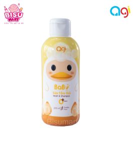 Combo 2 chai Sữa tắm gội Agi Sữa tắm gội toàn thân 2 in 1 cho bé sơ sinh trẻ em 200ml 700ml