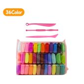 36 PCS Air Dry Clay Colorful Children Modeling Soft Clay with Tools Magic Clay Tools for Kids DIY