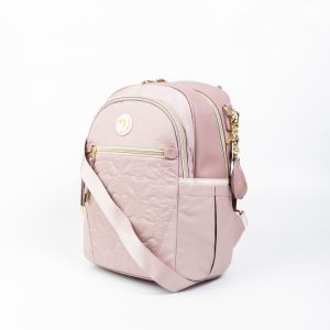 PLAYBOY รุ่น Belove backpack กระเป๋าเป้สะพายหลังผู้หญิง รหัส ST-B253PB620 ดีไซน์ผ้าไนลอนปักลายหัวใจ แถมฟรี charm มี 2 สี