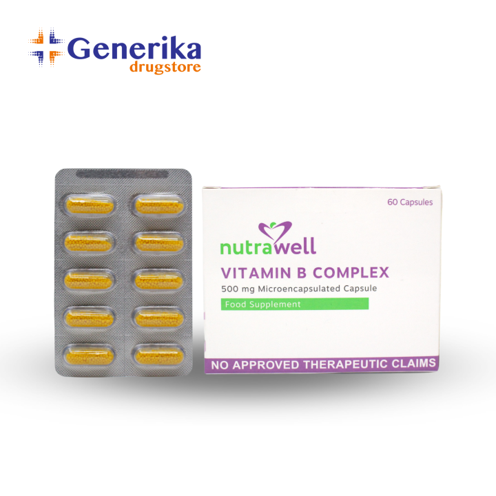 Nutrawell Vitamin B Complex Microencapsulated Capsule 500mg | Lazada PH