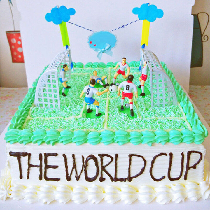 🎈 TGP Football Game Kids Toy Celebration Goal Gate Pastry Art Birthday Cupcake Topper