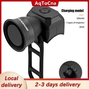 [COD] AqToCna Ship within 24 hours Bicycle Electric Bell Bike USB Charging Horn Mountain Bike Warning Safety Ring Waterproof Bell Cycling Accessories
